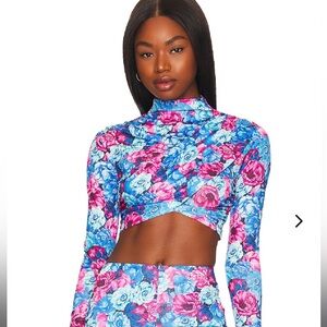 Lovers and Friends Sunset Crop Top in Kate Floral
